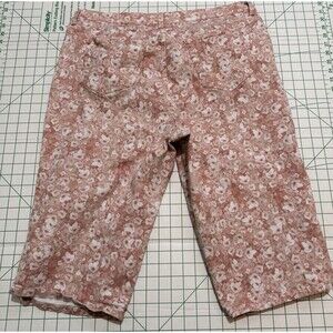 Gloria Vanderbilt Women's 20W Amanda Capri Pink/White